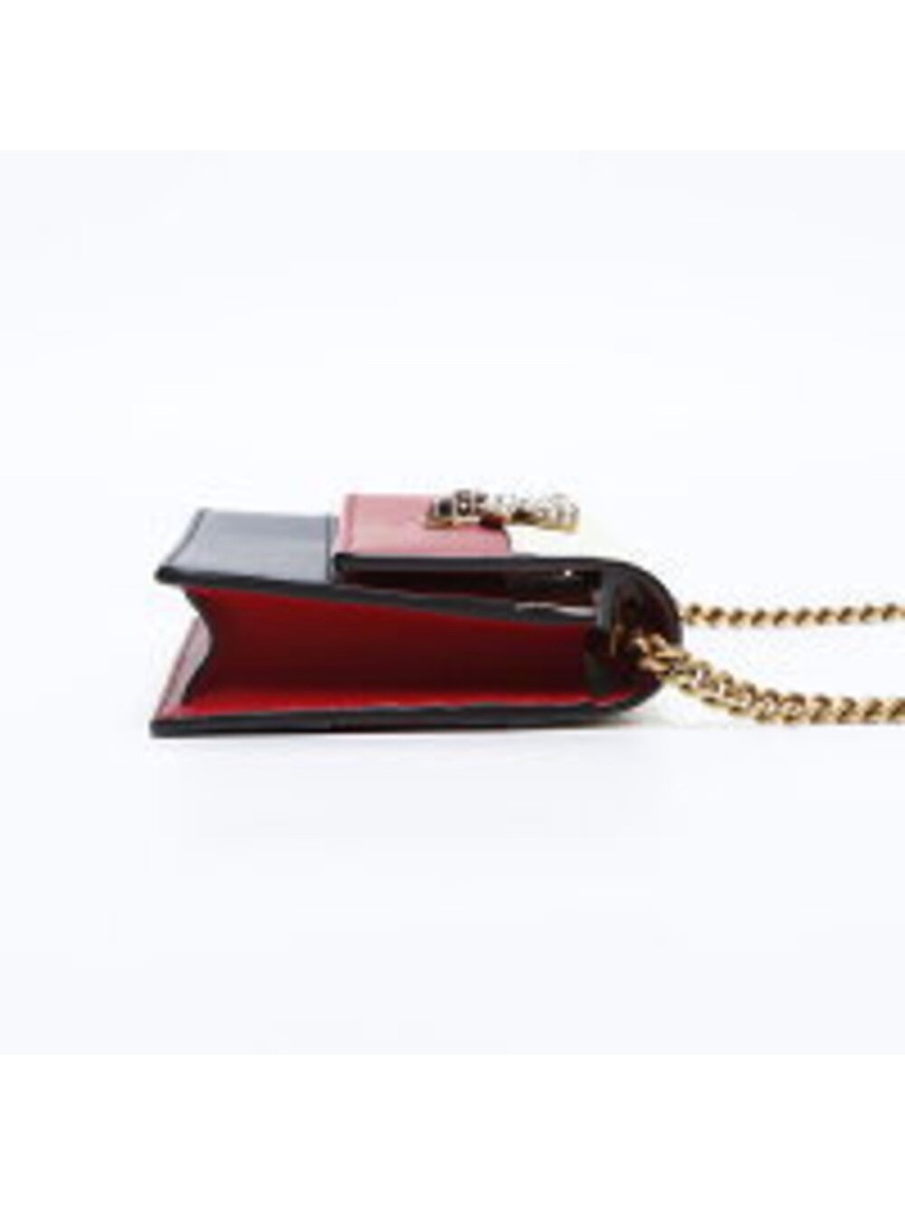 Gucci Queen Margaret White Red Navy Bee-Embellished Chain Crossbody - Picture 8 of 16